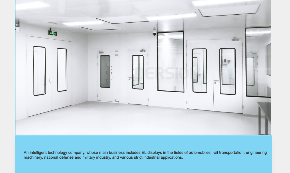 Assembled clean room, modular clean room details