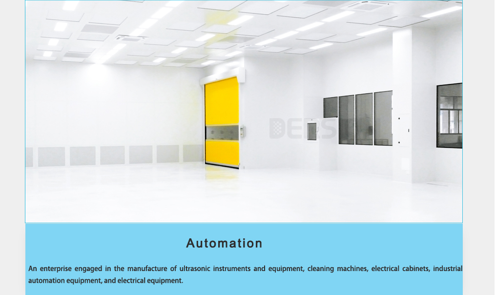Assembled clean room, modular clean room details